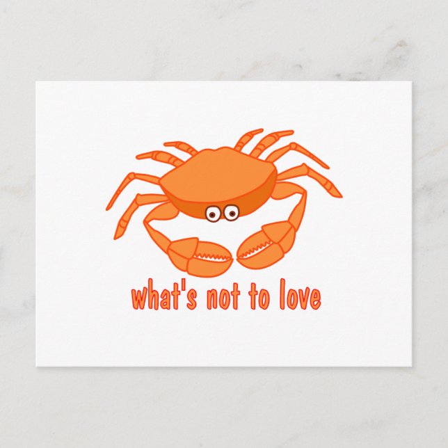 Cartão Postal Crab Love (Frente)