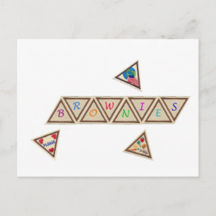 Cartão Postal Crachá Brownie