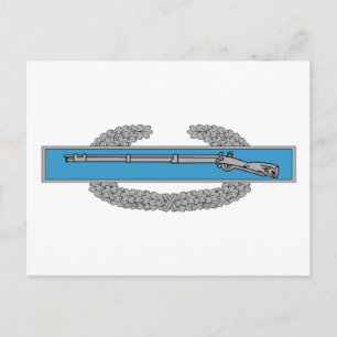 Cartão Postal Crachá do Exército de Infantryman