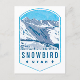 Cartão Postal Crachá Snowbird Utah Ski