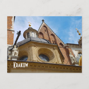 Cartão Postal Cracóvia, Castelo de Wawel, Catedral, Europa, Polô