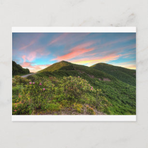 Cartão Postal Craggy Pinnacle Sunset