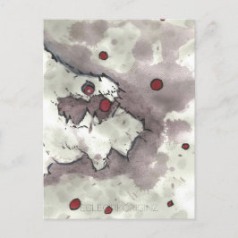 Cartão Postal Cranberry Bog Tea Creature 002