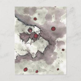 Cartão Postal Cranberry Bog Tea Creature 002