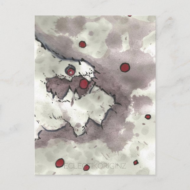 Cartão Postal Cranberry Bog Tea Creature 002 (Frente)