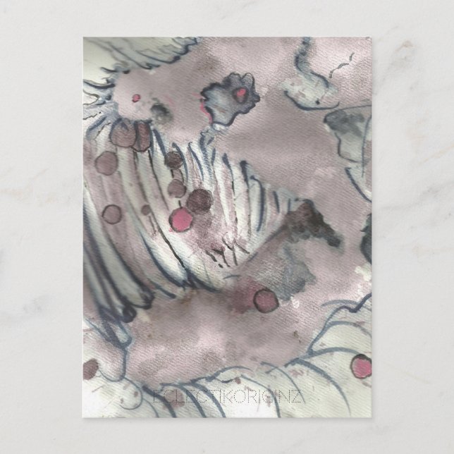 Cartão Postal Cranberry Bog Tea Creature 006 (Frente)