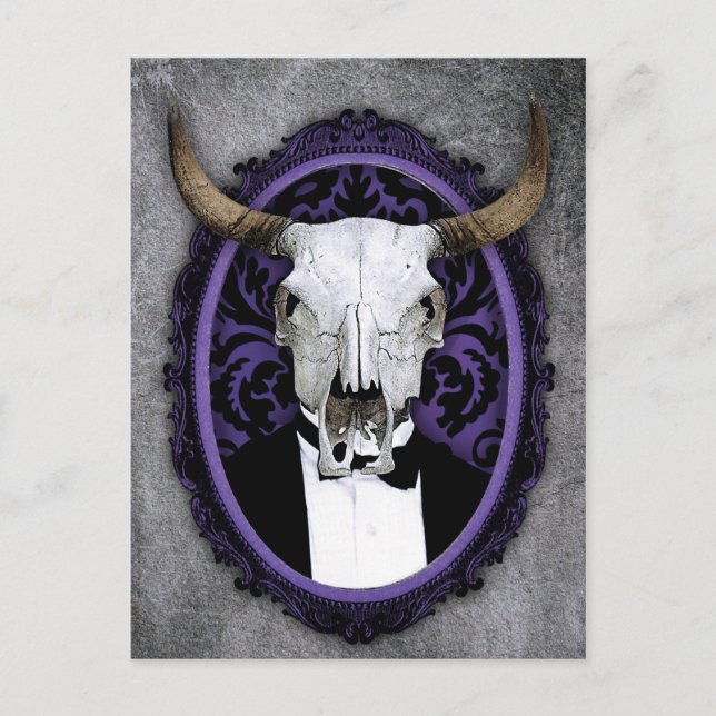 Cartão Postal Crânio clássico (Frente)