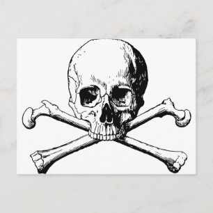 Cartão Postal Crânio de Crossbones
