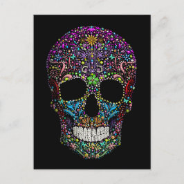 Cartão Postal Crânio Decorado