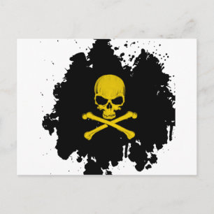 Cartão Postal Crânio e Crossbones