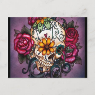 Cartão Postal Crânio humano