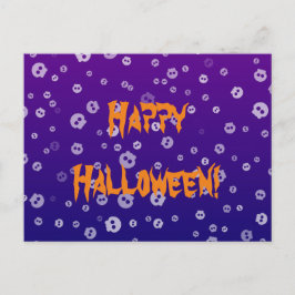Cartão Postal Crânios de Halloween