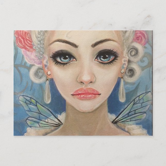 Cartão Postal Cranky Fairy Original Art (Frente)