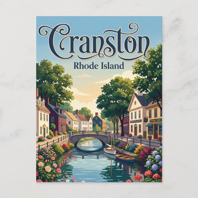 Cartão Postal Cranston, Rhode Island (Frente)