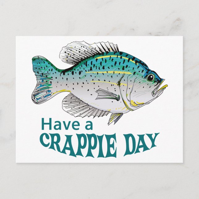 Cartão Postal Crappie Day (Frente)