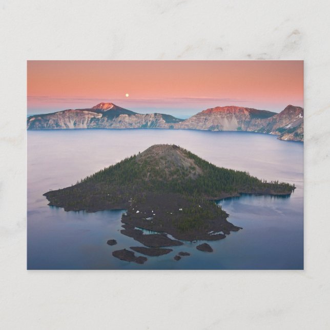 Cartão Postal Crater Lake Moonrise (Frente)