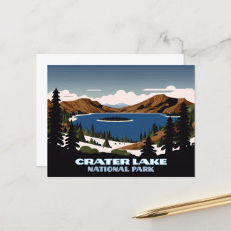 Cartão Postal Crater Lake National Park Oregon