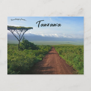 Cartão Postal Cratera de Ngorongoro Tanzânia
