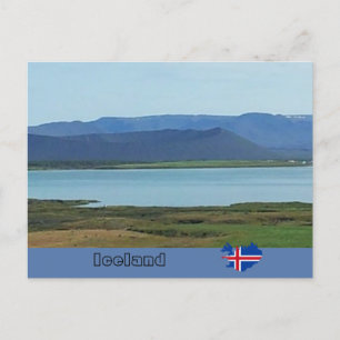 Cartão Postal Cratera vulcânica de Hverfjall, Islândia