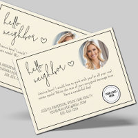 Cream Professional Hello Vizinho Imobiliário