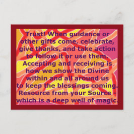 Cartão Postal Creative Postcard 3 Trust Magic Good Source enquad
