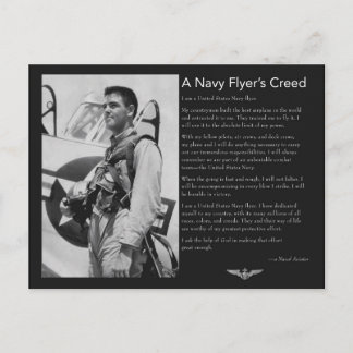 Cartão Postal Credo do Aviador Naval