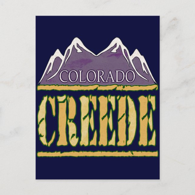 Cartão Postal Creede, Colorado (Frente)