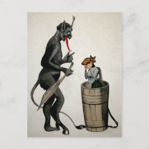 Cartão Postal Creepy Krampus