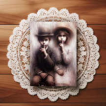 Creepy Victorian Era Brother and Sister