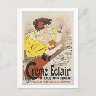 Cartão Postal Creme Eclair Entremets Exquis Instante Ad