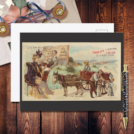 Cartão Postal Creme Vintage em Highland Evaporada