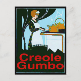 Cartão Postal Creole Gumbo Cook