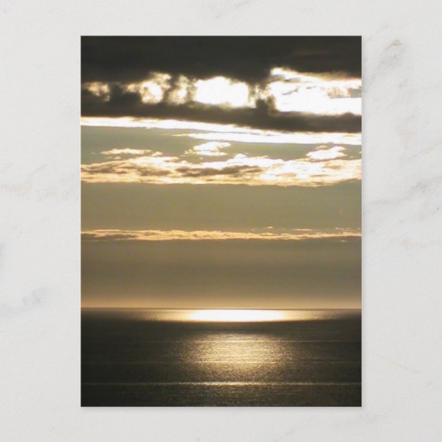 Cartão Postal Crepúsculo em Ninilchik (Frente)