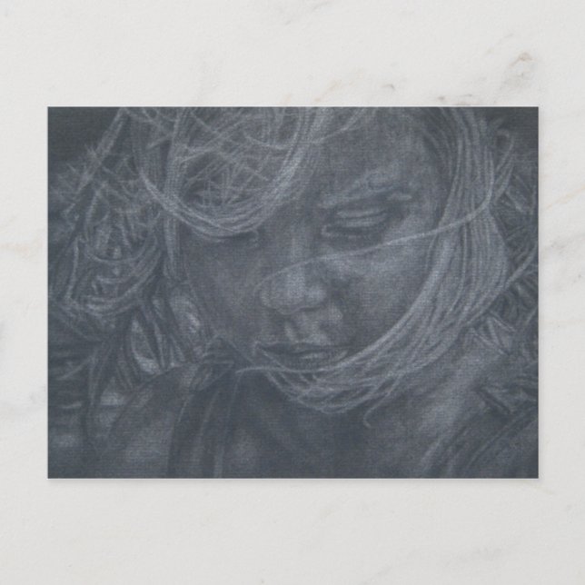 Cartão Postal Crepúsculo na praia (Frente)