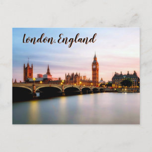 Cartão Postal Crepúsculo sobre Westminster – Londres