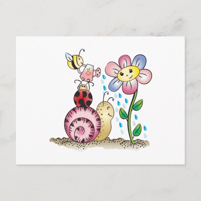 Cartão Postal Cresça comigo! Grandit avec moi! (Frente)