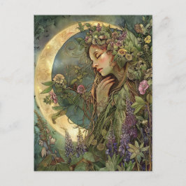 Cartão postal Crescent Moon Ostara