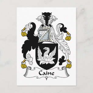 Cartão Postal Crest da Família Caine