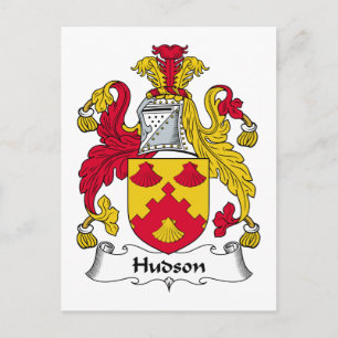 Cartão Postal Crest da Família Hudson