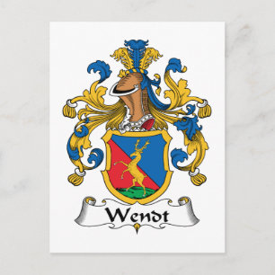 Cartão Postal Crest da Família Wendt