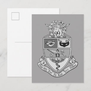 Cartão Postal Crest da Kappa Psi