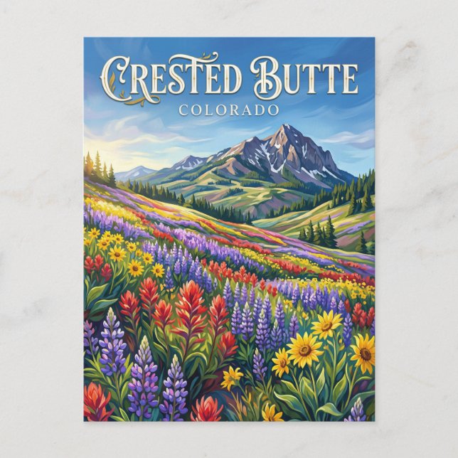 Cartão Postal Crested Butte Colorado (Frente)
