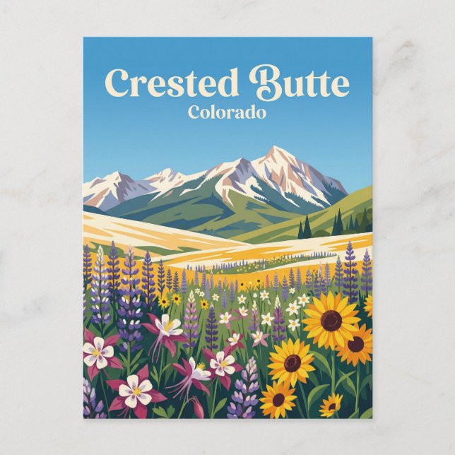 Cartão Postal Crested Butte EUA (Frente)