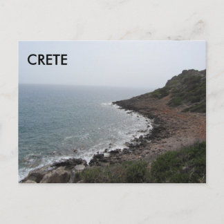 Cartão Postal Creta ao longo do Mar Mediterrâneo