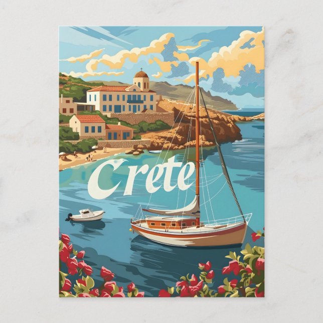 Cartão Postal Crete Vintage (Frente)