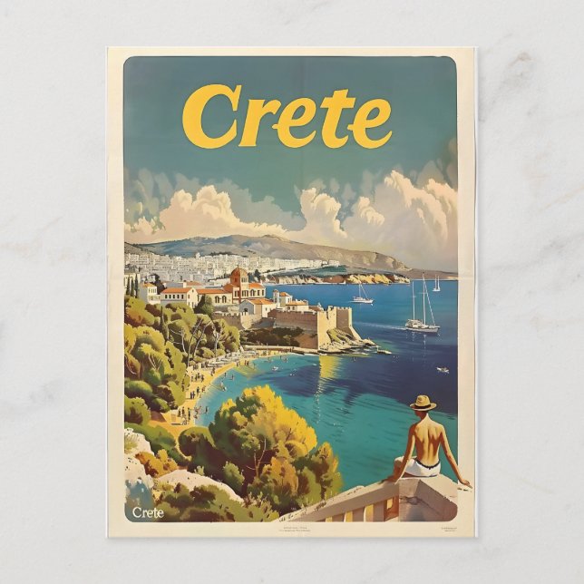 Cartão Postal Crete Vintage (Frente)