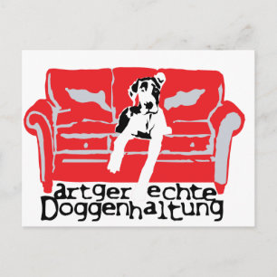 Cartão Postal Criação adequada de Dogue Alemão