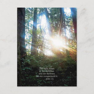 Cartão Postal Criações de Escrituras Cristãs de Bíblias Vers