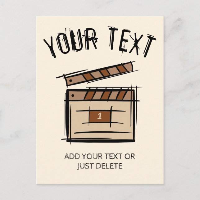 Cartão Postal Criador de filmes, ator, diretor de cinema, ideia  (Frente)