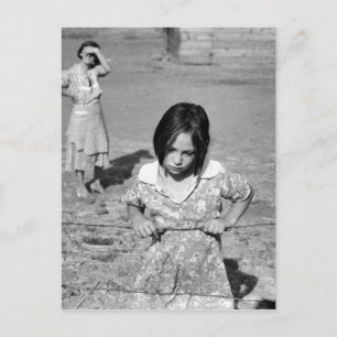 Cartão Postal Criança da Depressão do Excelente